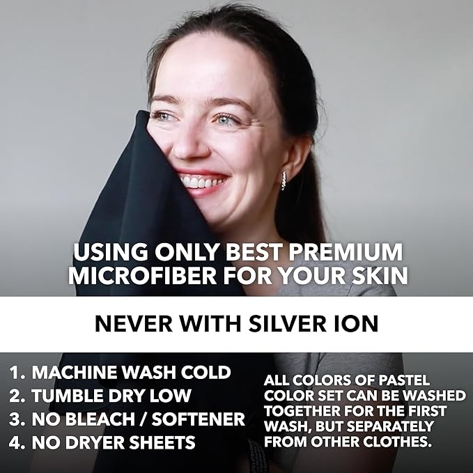 Microfiber Workout Towels - Quick Dry, Highly Absorbing, Odor-Free, for Men & Women - Gym Sweat Sports Towel for Hot Yoga, Tennis, Running, Exercise, Working Out, Camping, Set of 5 Dark Gray