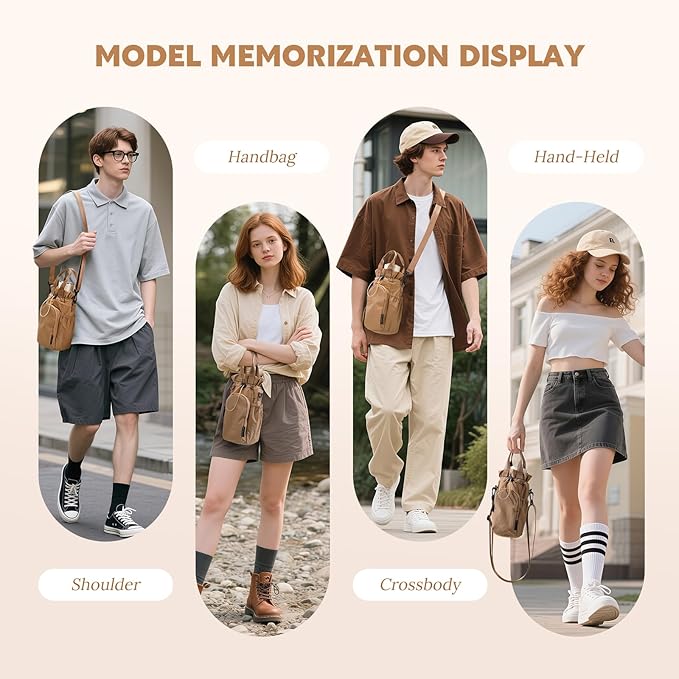 Large Water Bottle Bag for 32/40/42//64oz Water Bottle,Casual Drawstring Crossbody Water Cup Bag