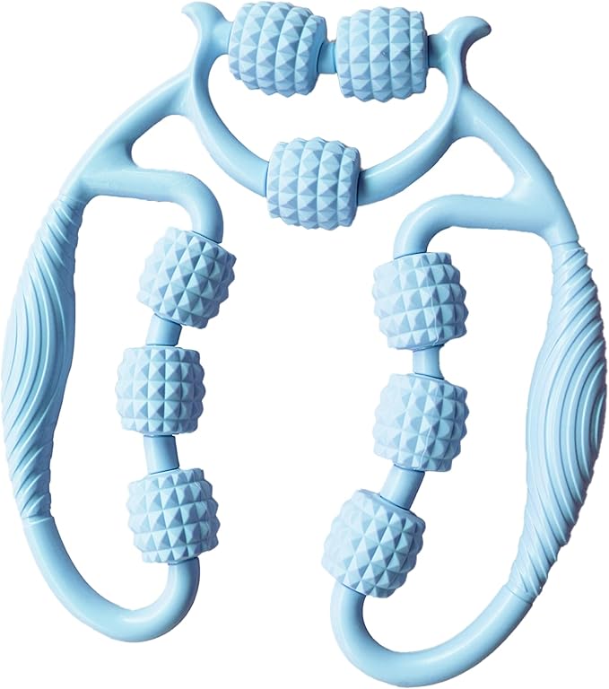 Premium Foam Roller,Muscle Roller,Deep Tissue Massager for Legs,Arms,Neck,Calves,Thighs,Back,Tennis and Golfer Elbow,Relieve Muscle Soreness,Stiffness and Tightness (Blue)