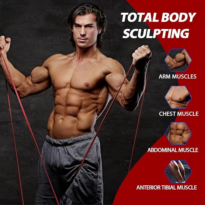 LEEKEY Resistance Band Set, Pull Up Assist Bands - Stretch Resistance Band Exercise Bands - Mobility Band Powerlifting Bands for Men and Woman Resistance Training, Physical Therapy,Home Workouts