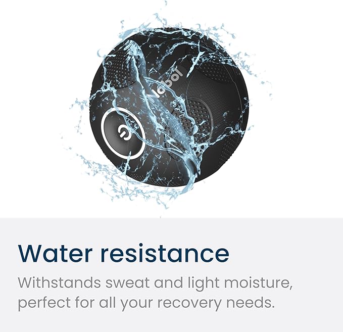 Nobol - MyoSphere Vibration Massage Ball for Deep Tissue Stimulation, Muscle Tension Relief and Stress Reduction | Your Portable Deep Tissue Therapist | Space Black | 1.5lb