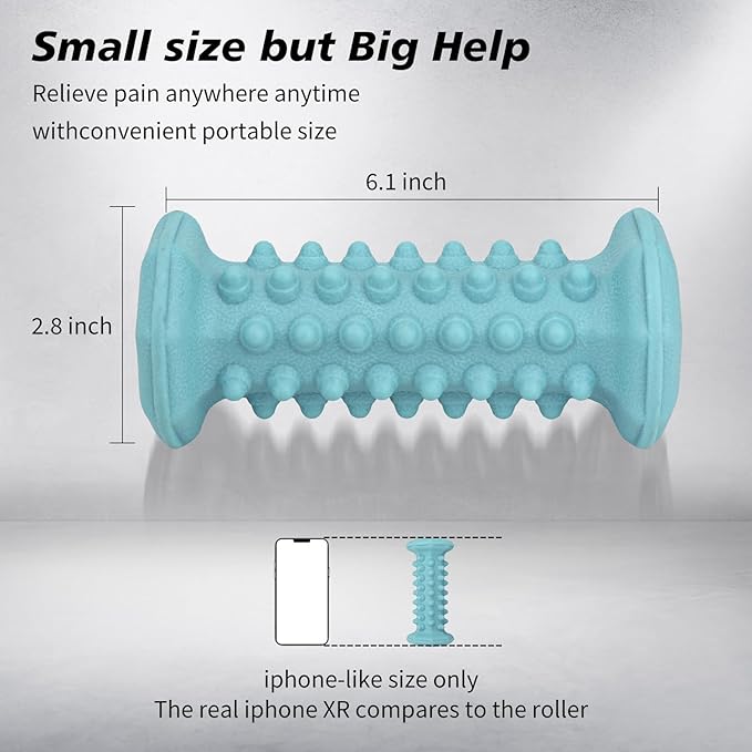 Plantar Fasciitis Relief,Foot Roller,Foot Massager Roller for Plantar Fasciitis,Deep Tissue Muscle Massage,Arch and Heel Pain Relief,Portable Reflexology Tool(Green)