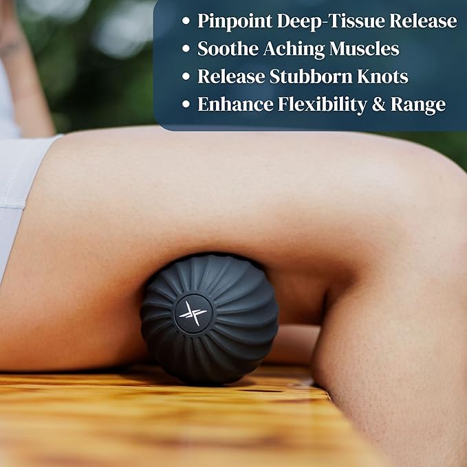 Frost Fit VibePro Pulse - Vibrating Massage Ball Massager - Deep Tissue Therapy Ball with 4 Speeds - Myofascial Release & Pain Relief