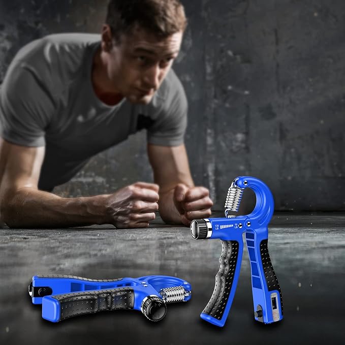 KDG Hand Grip Strengthener 2 Pack Adjustable Resistance 10-130 lbs Forearm Exerciser，Grip Strength Trainer for Muscle Building and Injury Recovery for Athletes