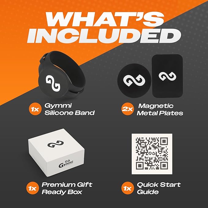 Gymmi Magnetic Water Bottle Phone Holder – One-Piece Silicone Strap for Gym | Holds Phone, Keys & Earbuds | Fits 12–40 oz Bottles (Cream White)