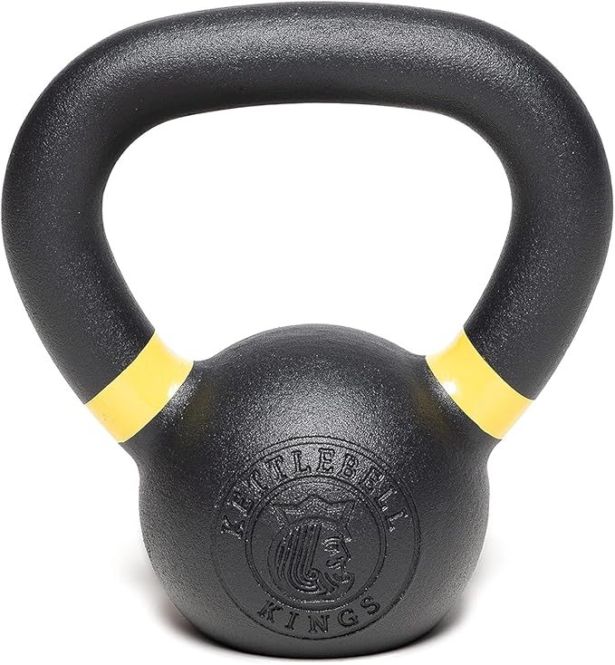 Kettlebell Kings Powder Coated Kettlebell Weights 5-90 LB | Workout Gym Equipment & Strength training sets for Women & Men | Durable Coating for Grip Strength, Rust Prevention