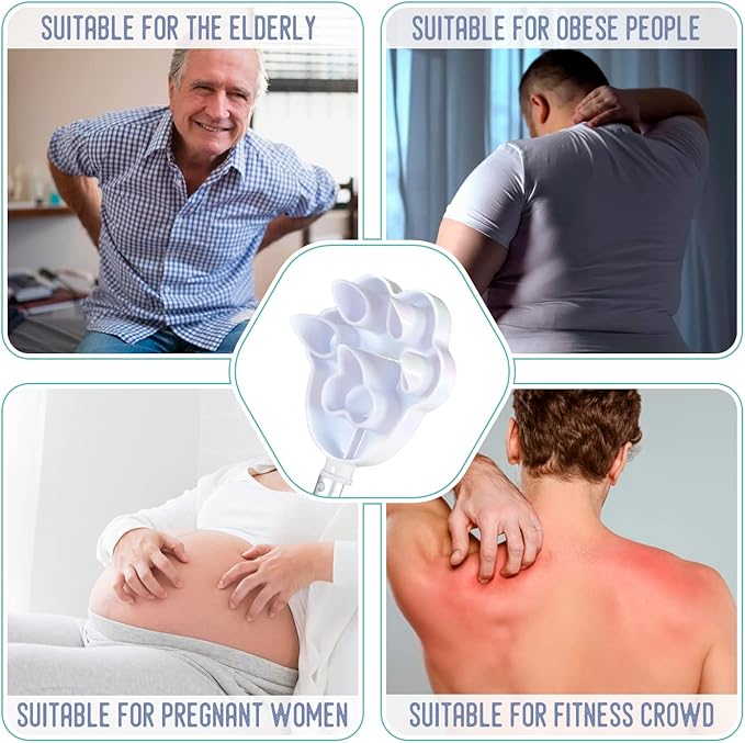 Cat Paw Back Scratcher, Extendable Metal Telescopic Back scratchers with 27 in Long Handle, Relief of Itches, Gift for Man and Woman (Colorful)