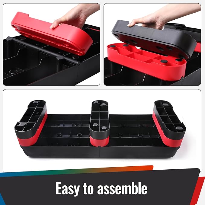 33.5" Aerobic Exercise Folding Step Platform for Home Workout, Configurable 3 Height Workout Stepper for Office Indoor Home Gym Exercise, Lightweight, Save Storage Space Aerobic Step Platform