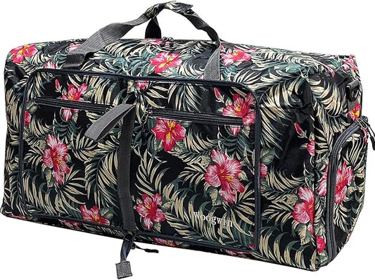 Woogwin Travel Duffel Bag Large Foldable Waterproof Overnight Bag for Beach Swim Bags Pool Sports Gym