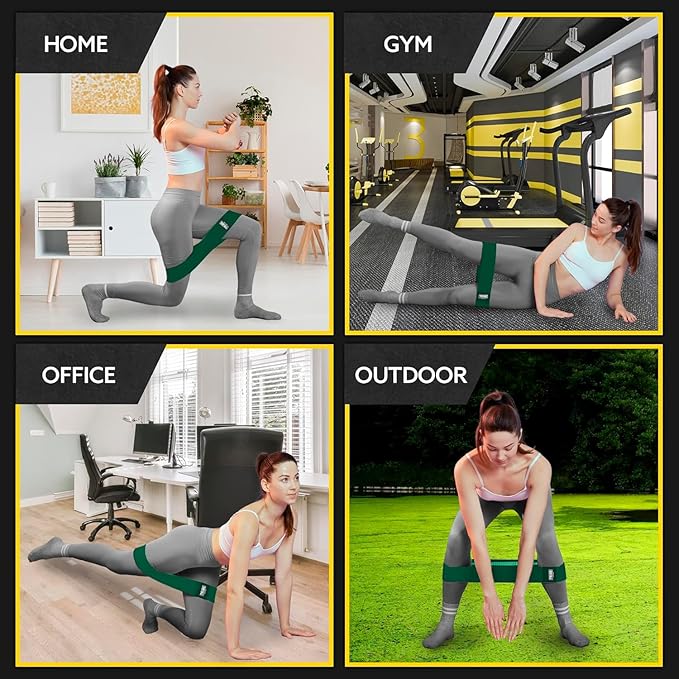 Tribe Lifting Fabric Resistance Bands for Legs - Workout Bands Resistance Bands for Men and Women - Booty Bands for Working Out - Exercise Bands Resistance Bands Set - Elastic Bands for Exercise