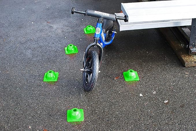 2 inches Heavy Duty Agility Training Cones for Sports & Kids Coaching, Field Markers for Motorcycle, Bikes, Traffic, Basketball, Soccer Drills, Durable, Multipurpose, Adjustable