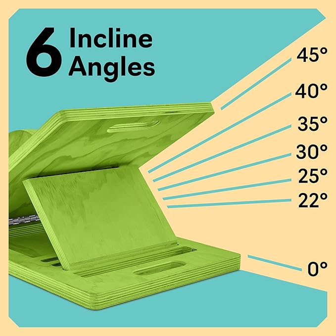 Slant Board with 6 Incline Angles - Transforms Into a Balance Board - Premium Calf Stretcher and Wobble Board for Effective Calf Stretching and Squats
