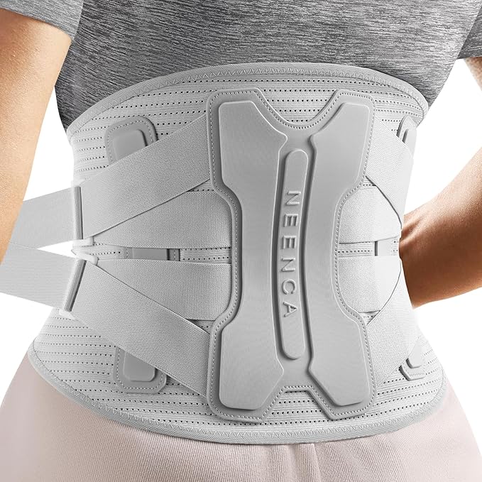 NEENCA Back Brace for Lower Back Pain Relief with Bionic Support System, Lumbar Support Belt for Women&Men with Lumbar Pad, Soft Breathable 3D Knit Fabric for Herniated Disc, Sciatica, Scoliosis...
