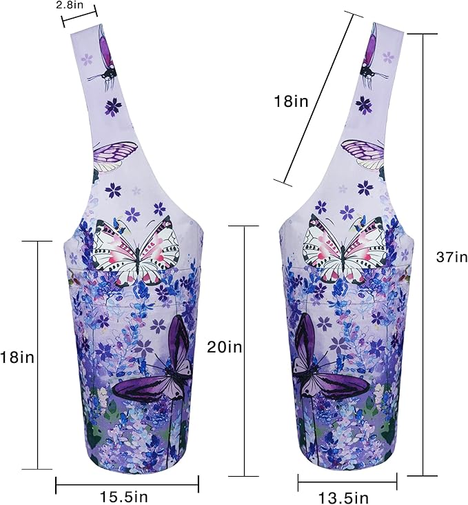 Fashion Printed Yoga Mat Bag with Large Side Pocket & Zipper Pocket Long Tote Yoga Bag Fit Most Size Mats - Holds More Yoga Accessories