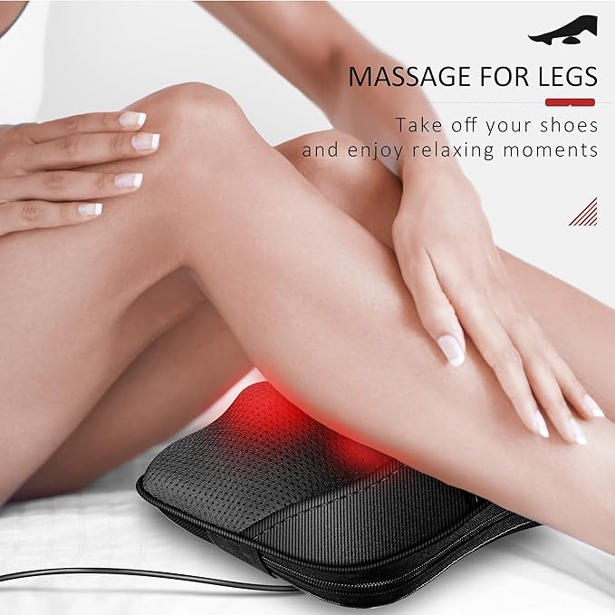 VIKTOR JURGEN Mothers Day Back Massager Kneading for Neck, Shoulder and Foot, Shiatsu Massage Pillow with Heat, Relaxation Gifts for Women/Men/Dad/Mom/Christmas/Fathers Day