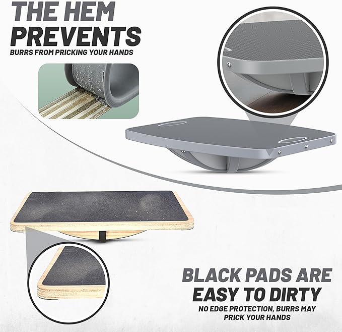 Advanced Wood Balance Board, Table Balance Board, Office Swing Board, for Physical Therapy, Fast Fitness Training and Outdoor Sports Balance Training Device