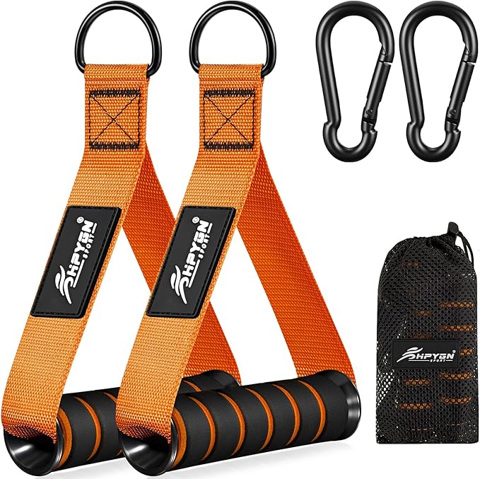 HPYGN Exercise Handle, Replacement Fitness Equipment for Pilates, Yoga, Strength Trainer, Pull Down Home Gym Red, Grey, Blue Working Out Handle