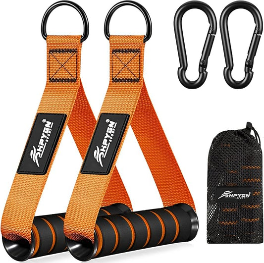 HPYGN Exercise Handle, Replacement Fitness Equipment for Pilates, Yoga, Strength Trainer, Pull Down Home Gym Red, Grey, Blue Working Out Handle