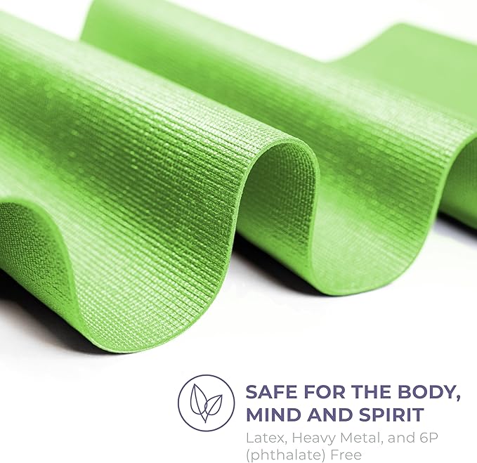 Sunshine Yoga Voyage Yoga Mat, 6 Pack, 72" x 24" Professional Studio and Gym Bulk Yoga Mats, 5mm Thick, Durable, Anti-Tear, Non Slip Fitness and Exercise Mats