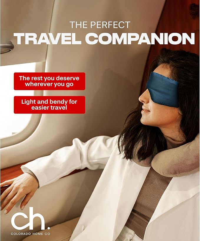 SUNDAYSILKS™ | Adjustable Silk Sleep Mask for Side Sleeper | Cloud-Like Comfort, Weighted for Deep Sleep | Soft Sleep Face Mask for Women & Men, Full Blackout, Cooling Silk Eye Mask for Sleeping