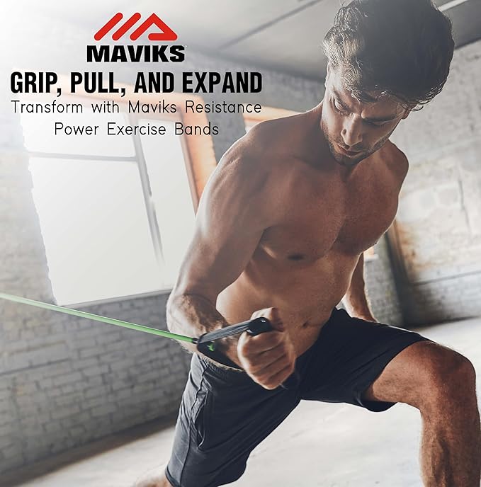 Exercise Resistance Bands for Working Out Set of 5 for Women and Men, Stretch Bands for Exercise, Physical Therapy, Arms Legs Workout, Stretching, Home Fitness