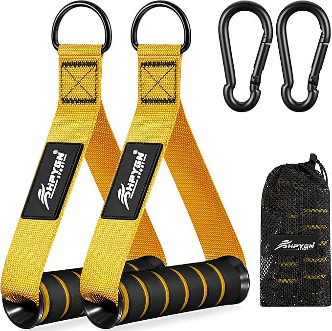 HPYGN Exercise Handle, Replacement Fitness Equipment for Pilates, Yoga, Strength Trainer, Pull Down Home Gym Red, Grey, Blue Working Out Handle