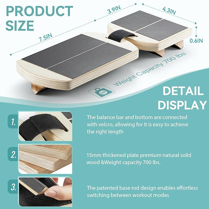 Ankle Foot Strengthener, Sprain Exerciser, Single Leg Balance Board for Stability Training, Posture Corrector, Home Gym Fitness Equipment