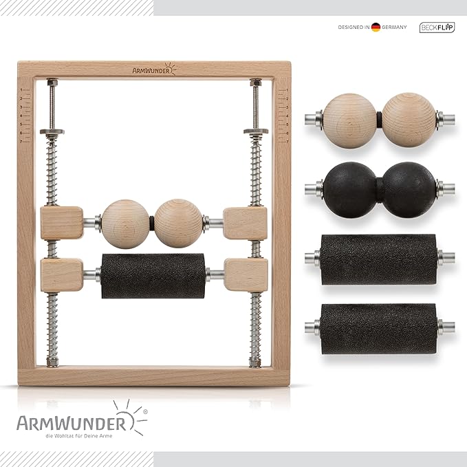 Professional Forearm Massager and Roller - Tennis Elbow, Golfer's Elbow, Tendonitis, Carpal Tunnel, Wrist, Hand, Trigger Point, Active & Myofascial Release