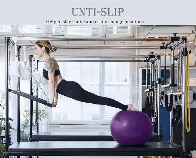 Soft Exercise Ball, Anti-Burst Yoga Ball Chair Supports 2200lbs, Stability Swiss Ball w/Pump for Pregnancy Birthing, Excersize, Workout, Fitness, Balance, Gym, Physio, Abs (Office & Home & School)