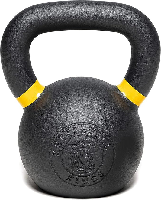 Kettlebell Kings Powder Coated Kettlebell Weights 5-90 LB | Workout Gym Equipment & Strength training sets for Women & Men | Durable Coating for Grip Strength, Rust Prevention
