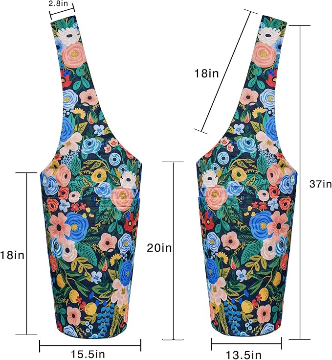 Fashion Printed Yoga Mat Bag with Large Side Pocket & Zipper Pocket Long Tote Yoga Bag Fit Most Size Mats - Holds More Yoga Accessories