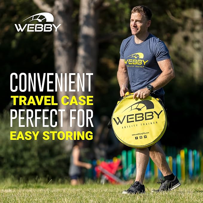 Webby Agility Trainer – Circle Speed and Agility Ladder for High Intensity Reactive Footwork Drills and Skills – A Circular Piece of Reaction Training Equipment That Changes The Way You Move