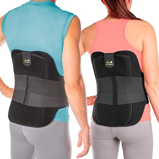 BraceAbility LSO Back Brace for Herniated, Degenerative & Bulging Disc Pain Relief, Sciatica, Spine Stenosis | Medical Lumbar Support Device for Post Surgery & Fractures with Hot/Cold Therapy (XL)