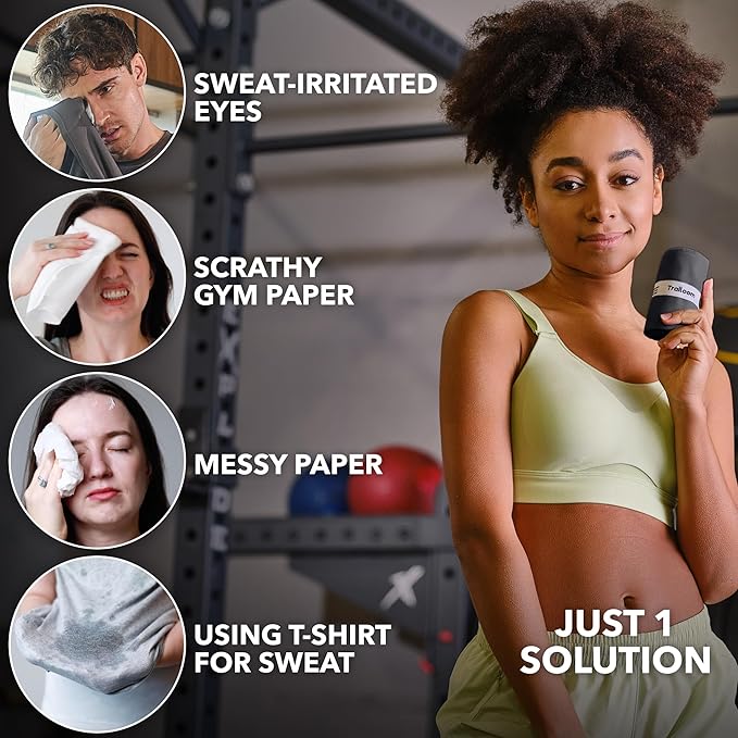 Microfiber Workout Towels - Quick Dry, Highly Absorbing, Odor-Free, for Men & Women - Gym Sweat Sports Towel for Hot Yoga, Tennis, Running, Exercise, Working Out, Camping, Set of 5 Dark Gray