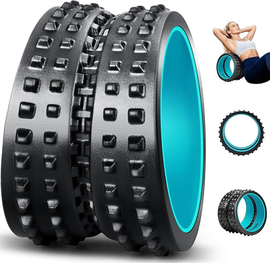 Back Roller for Back Pain Reliefn & Stretching, Deep Tissue Massage Roller Supports Up to 530 lbs / 240 kg, 5.5''-7.5'' Curved Foam Roller for Home Stretching & Physical Therapy