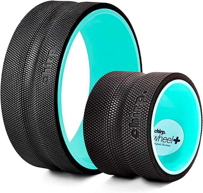 Chirp Wheel+ Foam Roller for Back Pain Relief, Muscle Therapy, and Deep Tissue Massage 6" and 12" Inch