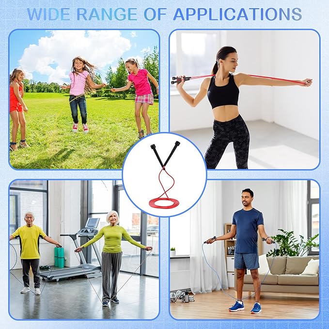 72 Pcs PVC Jump Ropes for Fitness 9.2 ft Adjustable Skipping Rope Versatile Unbreakable Speed Rope with Plastic Handles for Women Men Kids Endurance Training Cardio Exercise Workout