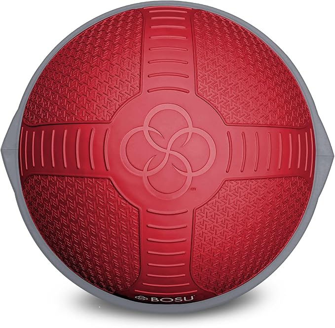 Bosu Half Ball Home Balance Exercise Trainer for Strength and Flexibility Workouts with Built to Last Burst Resistant Material and Hand Pump