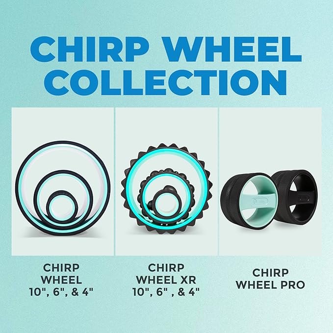 Chirp Wheel Base XR 3P 10” Acupressure & Stability: Achieve Deep Massages with Knot-Kneading Thumb, Neck & Headache Tension Relief - Black