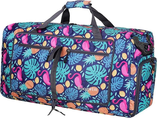 Woogwin Travel Duffel Bag Large Foldable Waterproof Overnight Bag for Beach Swim Bags Pool Sports Gym