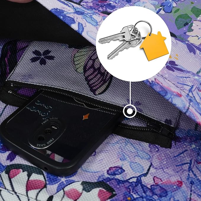 Fashion Printed Yoga Mat Bag with Large Side Pocket & Zipper Pocket Long Tote Yoga Bag Fit Most Size Mats - Holds More Yoga Accessories