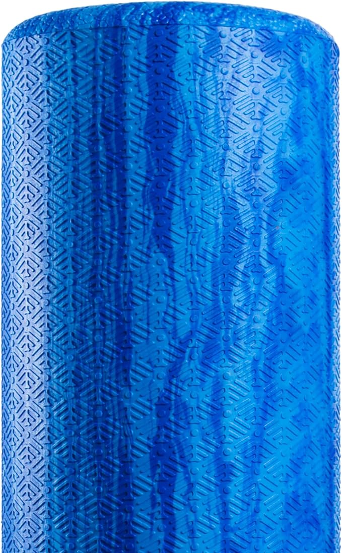 OPTP PRO-Roller Soft Density Foam Roller – Low Density Soft Foam Roller for Physical Therapy, Pilates, Yoga Foam Roll Exercises, and Muscle Recovery- Blue 36" x 6"