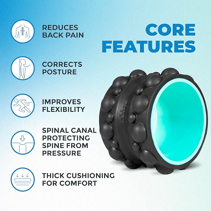 Chirp RPM Mini + XR 6" Wheel Bundle - Rolling Percussive Massager and Foam Roller Wheel, Supports Deep Tissue Massage and Back Pain Relief