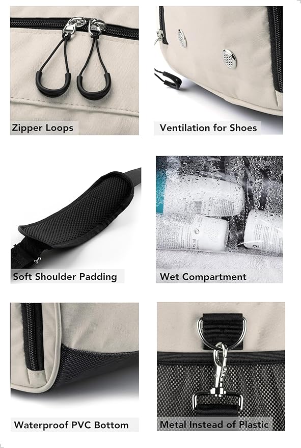 Fitgriff® Gym Bag for Men & Women with Shoe & Wet Compartment - Duffle Bag for Travel, Sports, Fitness & Workout