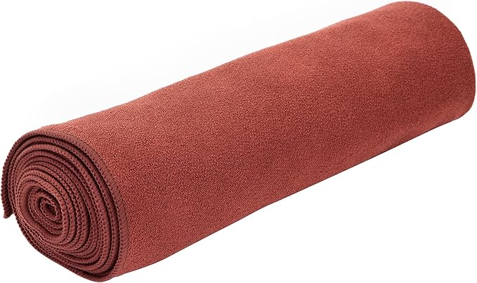 Yoga Mat Towel - Double Sided Microfiber Yoga Towel - Sweat Absorbent Non Slip Hot Yoga Towel - Lightweight, Quick Drying Pilates and Bikram Sweat Towel - 73''L x 26''W, Sedona