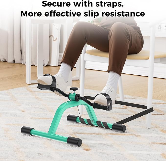 Pedal Exercise mini Exercise Bike for Leg and Arm Recovery Exercise Lightweight and Portable Floor Bike