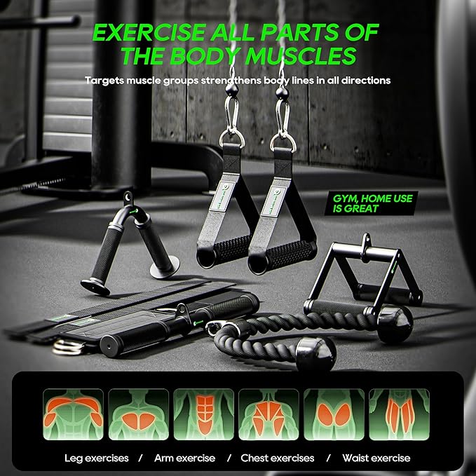 Cable Machine Attachment LAT Pulldown Attachments Cable Machine Accessories for Home Gym