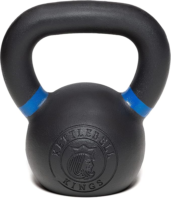 Kettlebell Kings Powder Coated Kettlebell Weights 5-90 LB | Workout Gym Equipment & Strength training sets for Women & Men | Durable Coating for Grip Strength, Rust Prevention