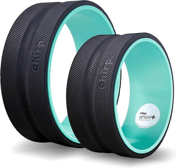 Chirp Wheel+ Foam Roller for Back Pain Relief, Muscle Therapy, and Deep Tissue Massage 10 and 12 Inch