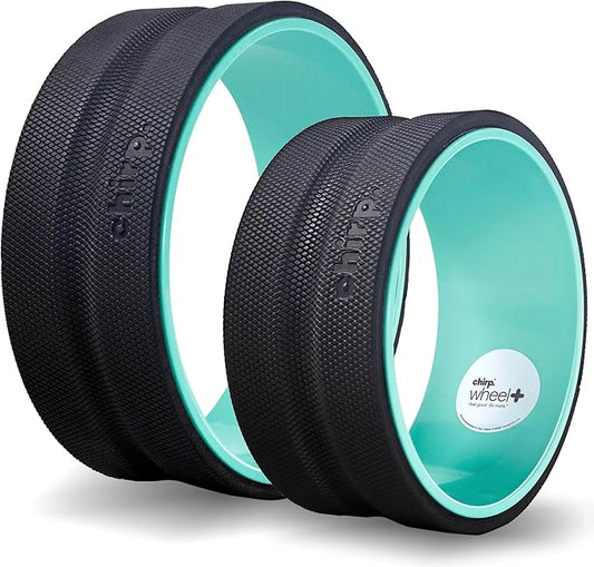 Chirp Wheel+ Foam Roller for Back Pain Relief, Muscle Therapy, and Deep Tissue Massage 10 and 12 Inch